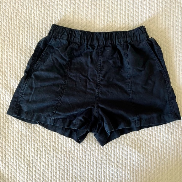 Madewell Pants - black linen Madewell shorts